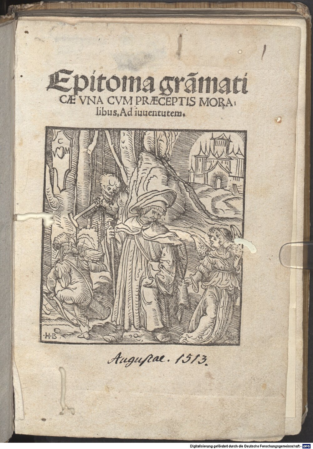 Pinicianus, Johann: Epitome grammaticae Augusta 1513 (4 L.lat. 377)