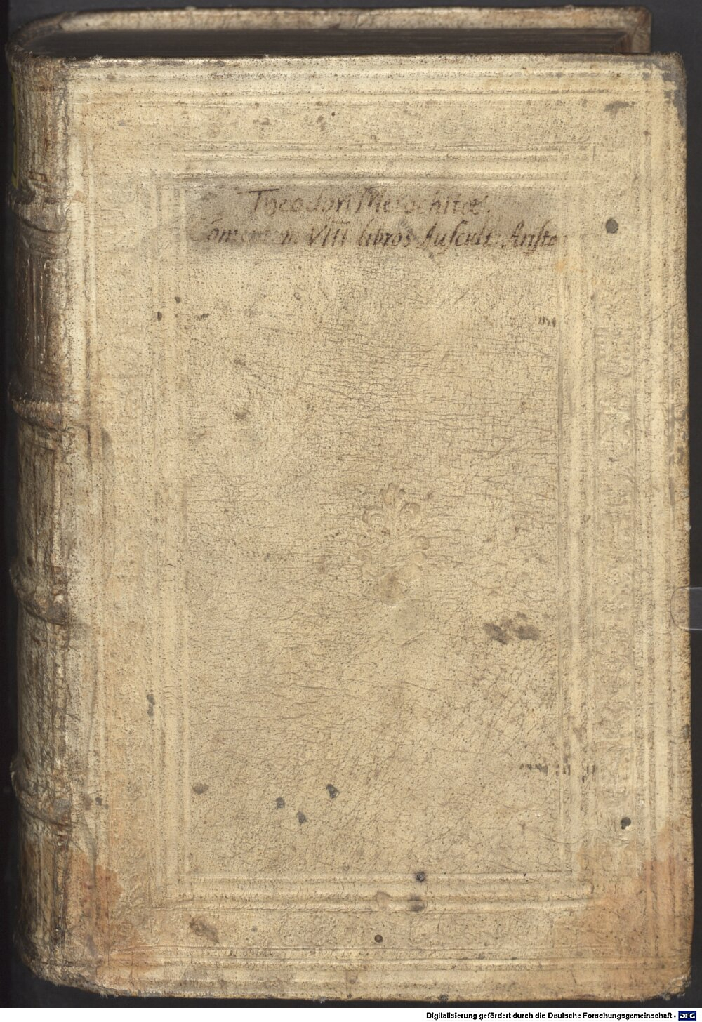 Aristoteles: Theodori Metochitae In Aristotelis physicorvm, sive natvuralivm auscultationum libros octo, & parua (quae uocantur) naturalia, Paraphrasis ... Basileae 1559 (4 A.gr.b. 382)