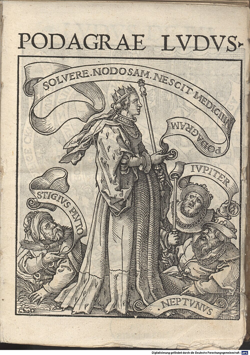 Hessus, Jodocus: Podagrae ludus Moguntia 1537 (4 L.impr.c.n.mss. 1045)