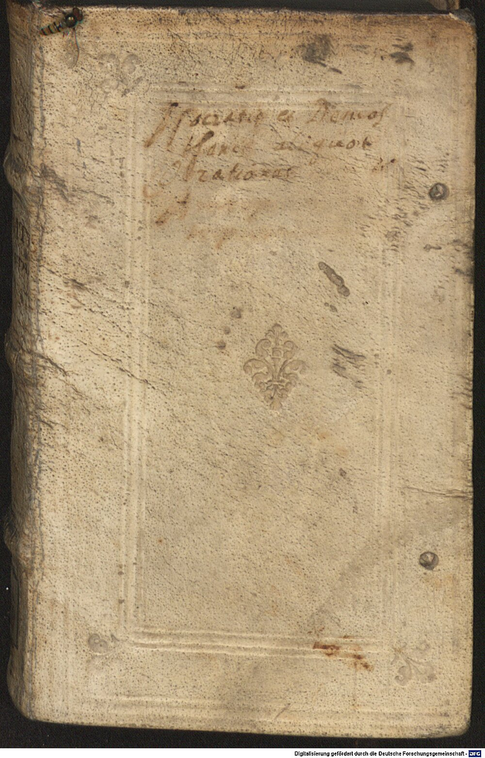 Isocrates: Isocratis & Demosthenis Orationes aliquot selectiores Basilea 1553 (A.gr.b. 2050)