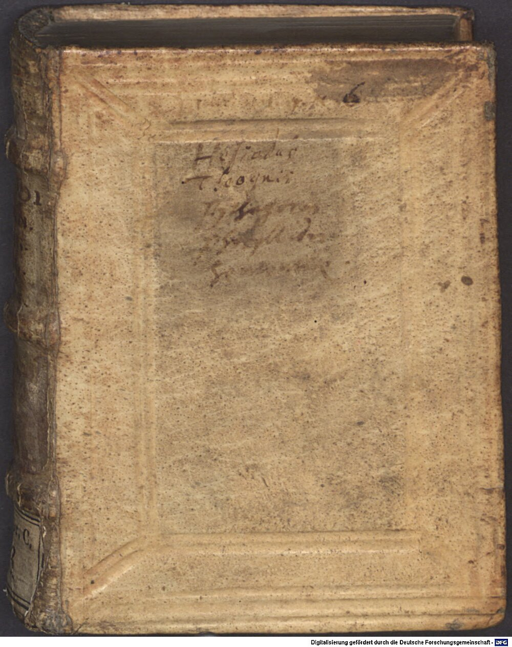 Hesiodus: Opera et dies Theognis, Pythagoras, Phocylodes Francofurtum 1549 (A.gr.c. 13)