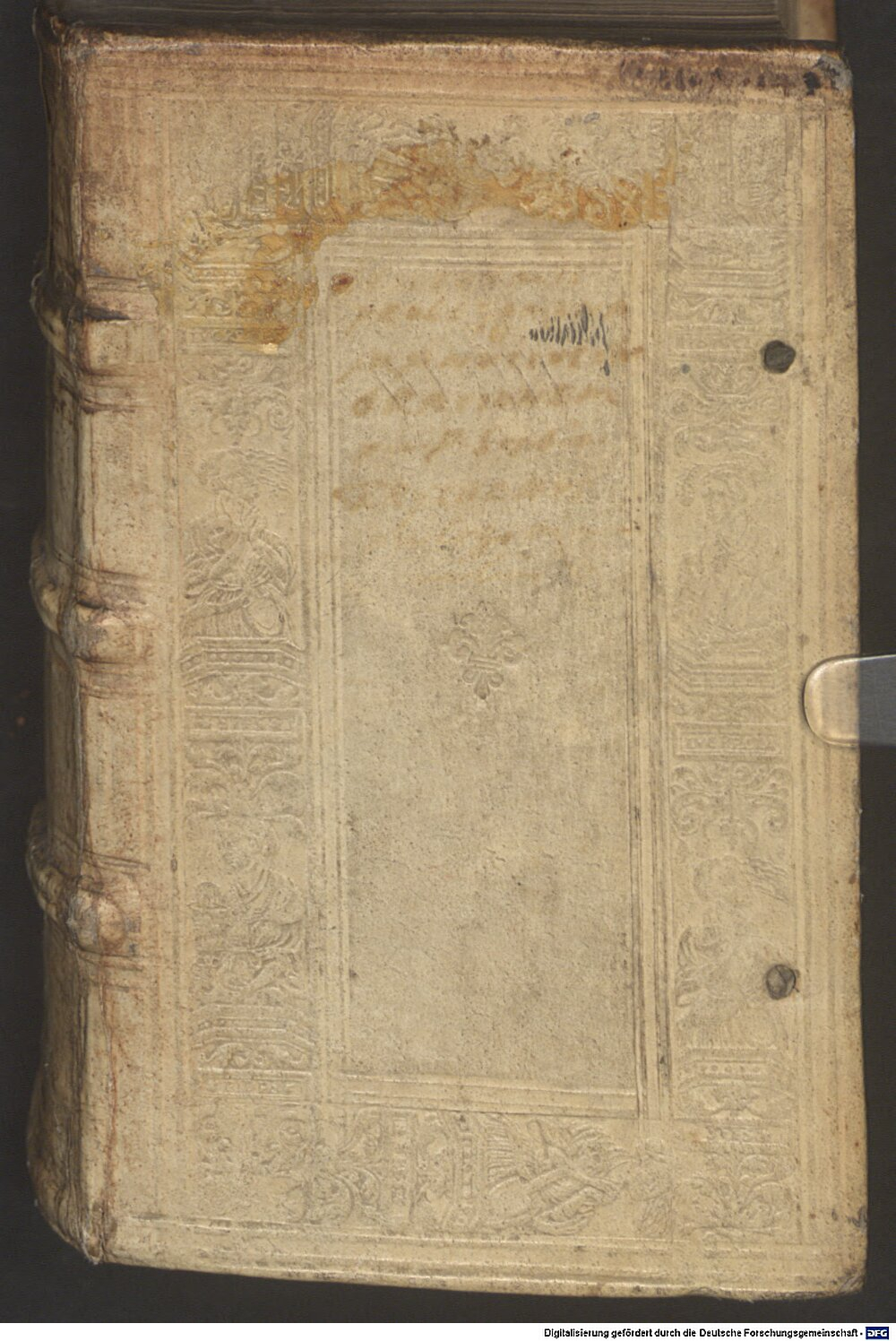 Cicero, Marcus Tullius: Pauli Manutii in orationem Ciceronis pro P. Sextio commentarius Venetiae 1556 (A.lat.b. 356 tc)