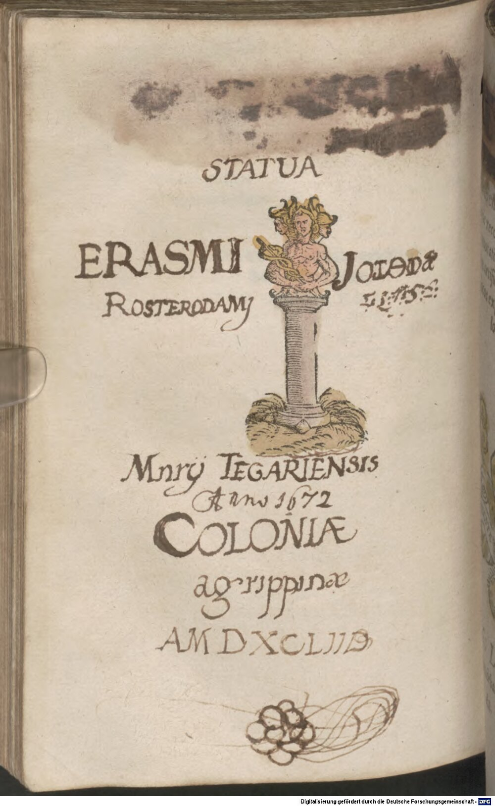 Erasmus, Desiderius: Opus de conscribendis epistolis Colonia 1540 (A.lat.b. 261#Beibd.1)