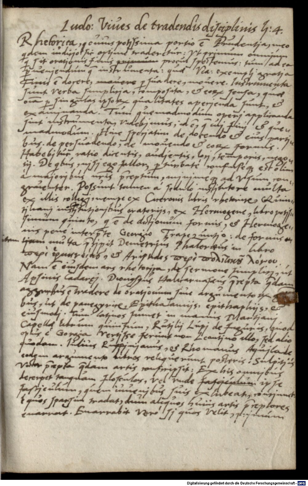 Vives, Juan Luis: De ratione dicendi Colonia 1537 (Asc. 855#Beibd.2)