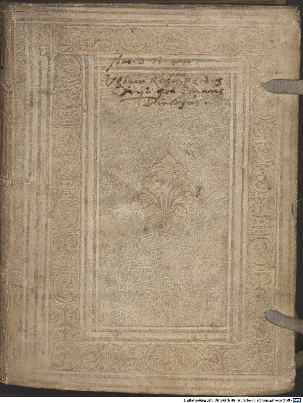 Rhegius, Urbanus: Dialogus Von der herrlichen trostreichen Predigt die Christus Luce XXIIII. von Jerusalem bis gen Emaus den zweien Jüngern am Ostertage aus Mose vnd allen Propheten gethan hat Wittemberg 1553 (4 Asc. 861)