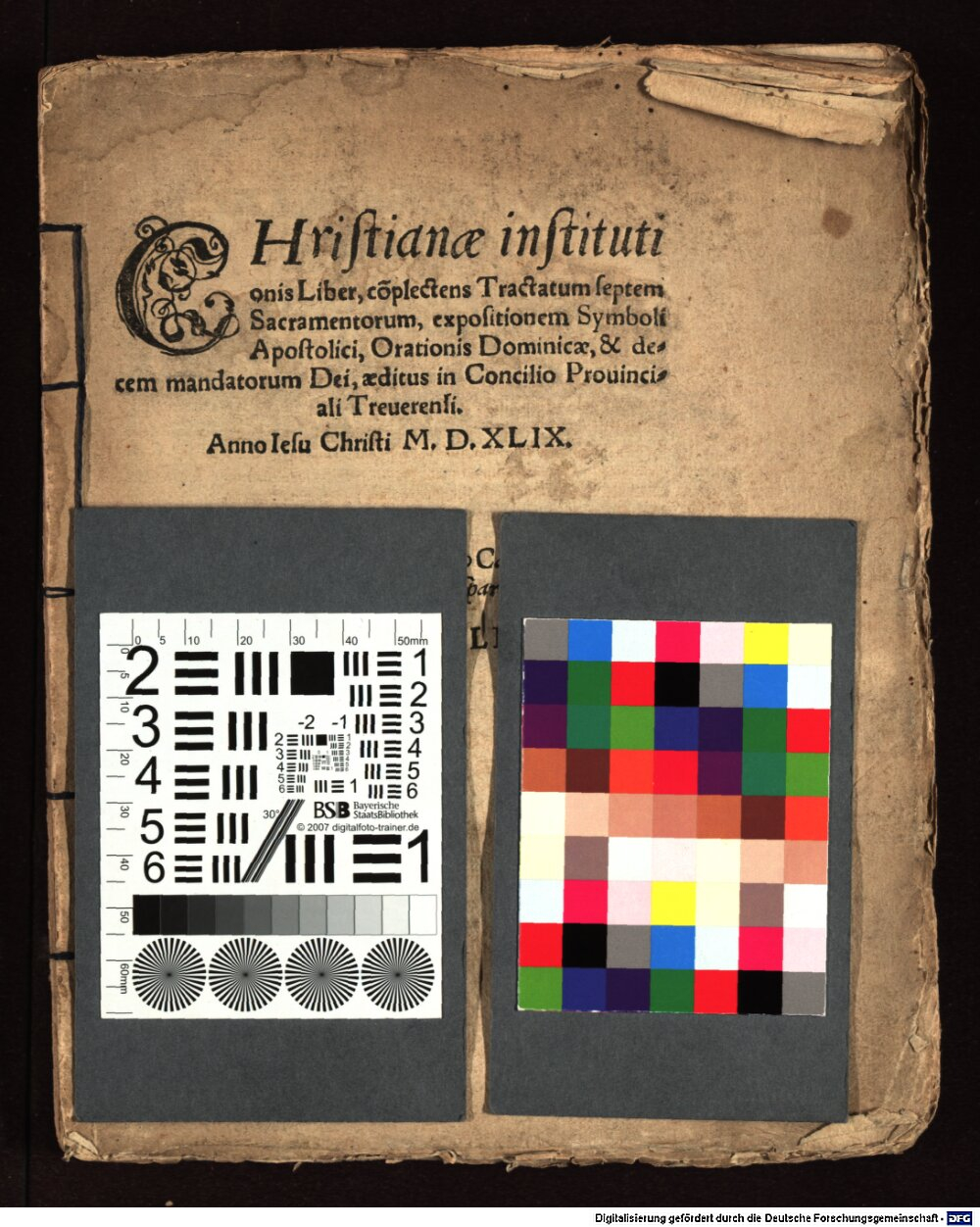 : Christianae institutionis Liber Coloniae 1549 (Conc. 402 a)