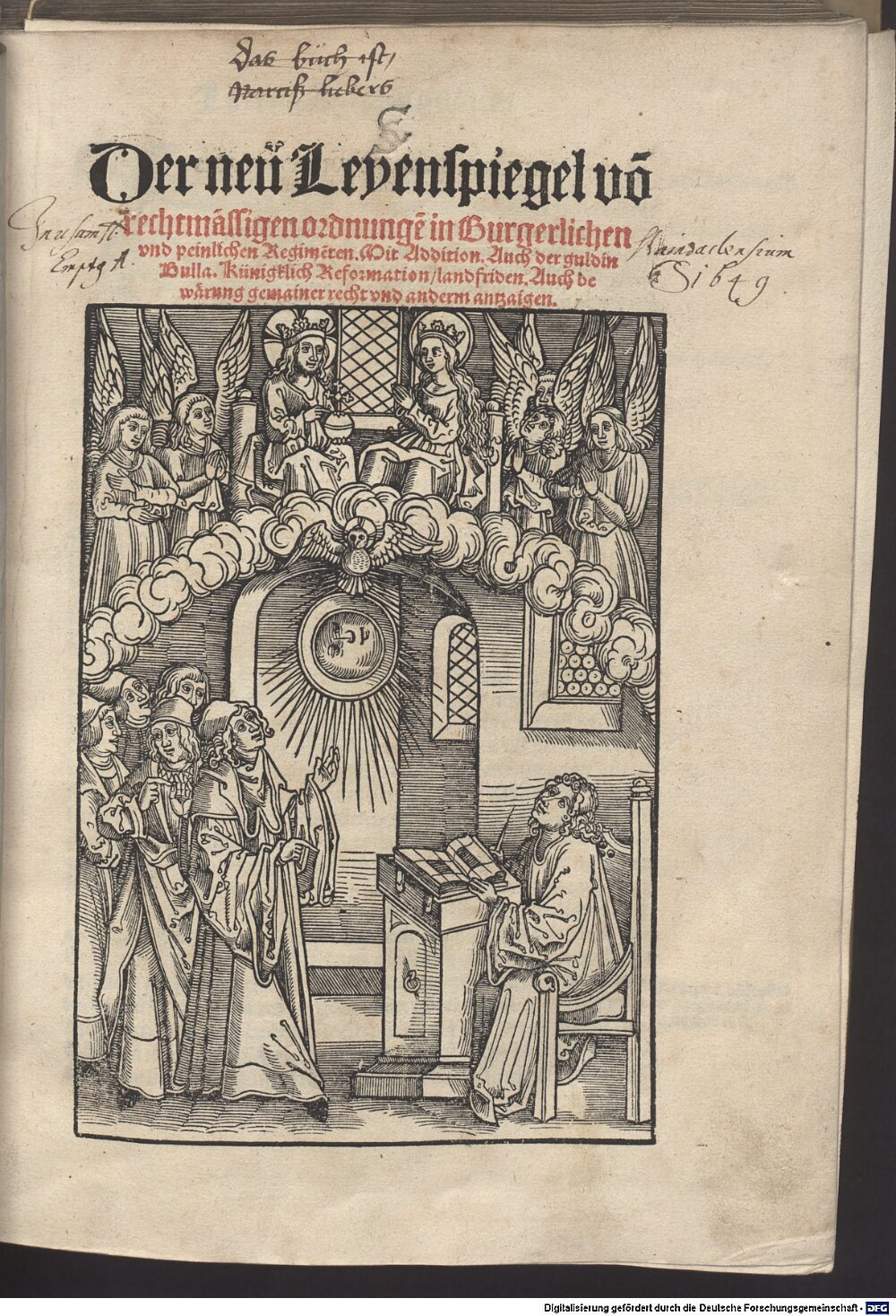 Tengler, Ulrich: Der neue Layen-Spiegel Straßburg 1514 (Res/2 J.pract. 79)