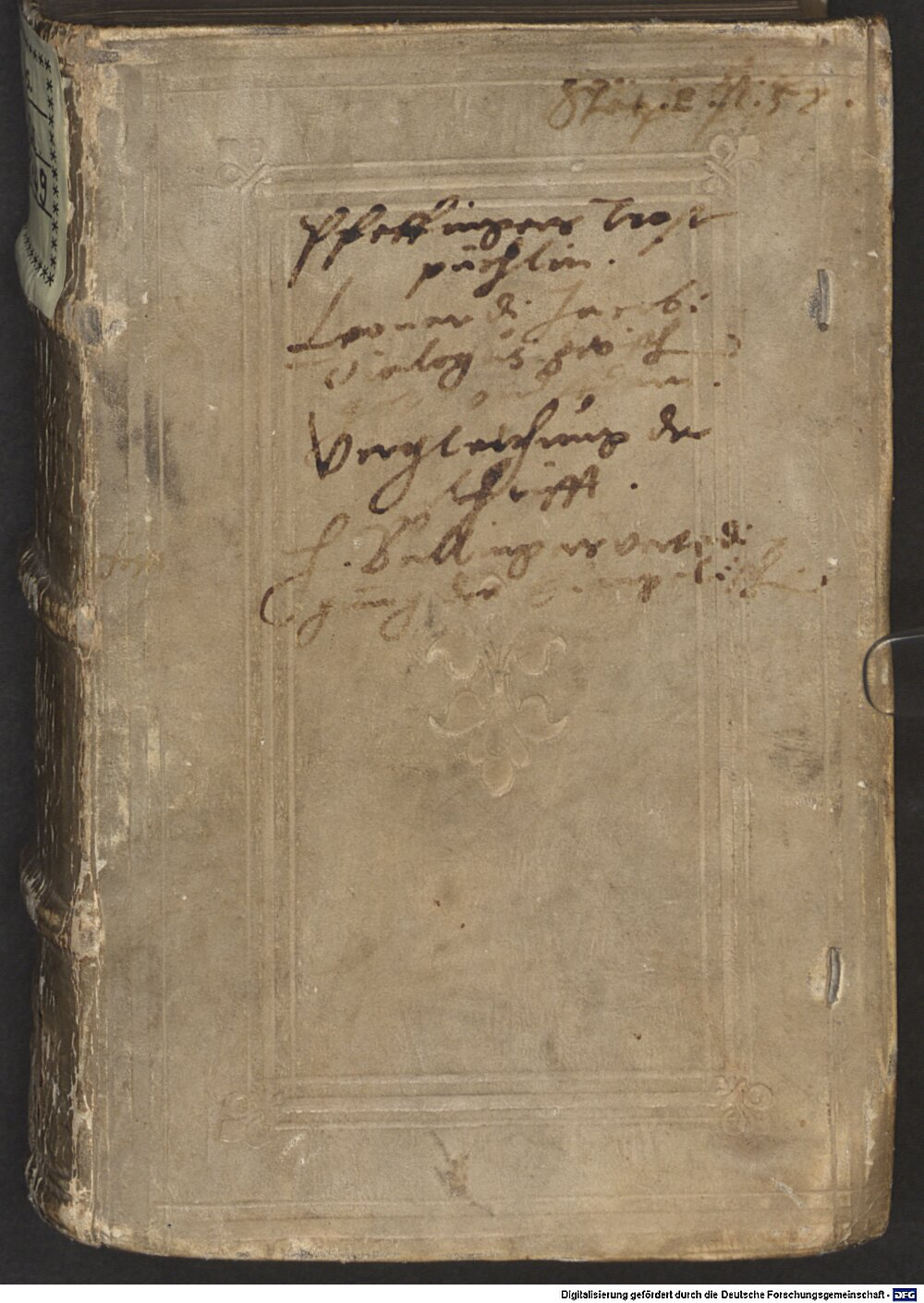 Pfeffinger, Johann: Trostbüchlein über den unzeitlichen Todt ... Leipzig 1552 (Res/Asc. 3749)