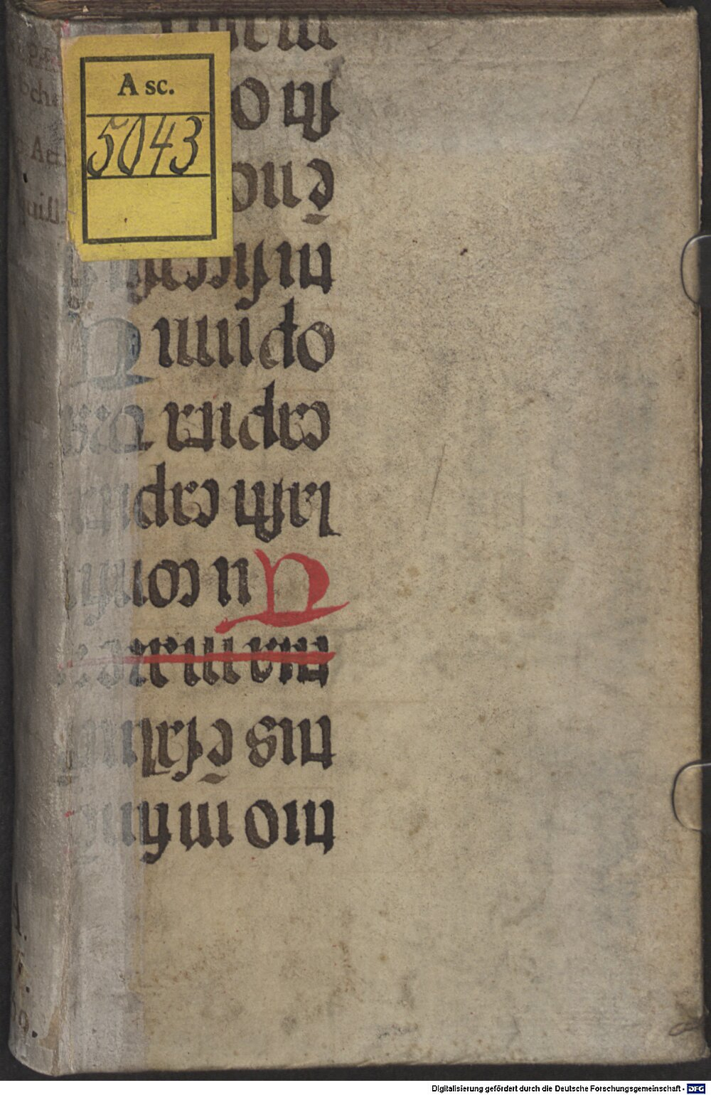 Verepaeus, Simon: De ingenuis Scholasticorum moribus libellus Coloniae 1583 (Asc. 5043)