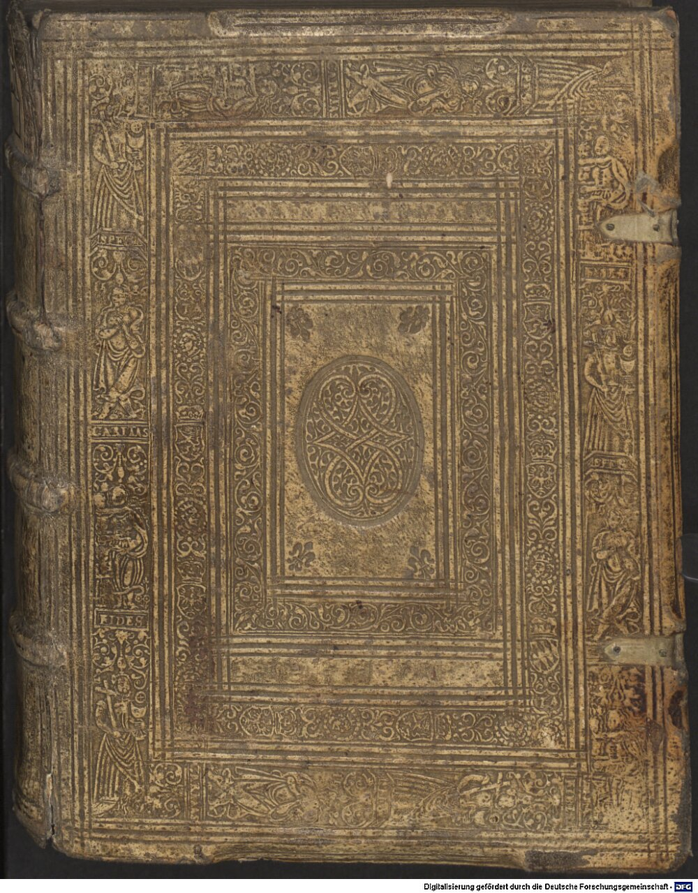 Alvares, Manuel: Emmanvelis Alvari, è Societate Iesv, De Institutione grammatica libri 3. Integri, ut ab auctore sunt ed., nunc emendatius excusi. Coloniae Agrippinae 1596 (4 L.lat. 35)