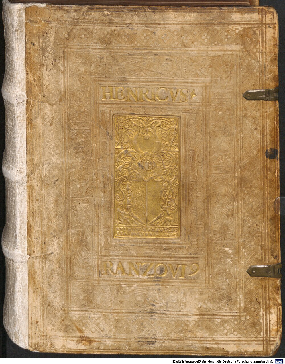 Lindeberg, Peter: Hypotyposis Arcium, Palatiorum, Librorum, Pyramidum, Obeliscorum, Cipporum, Molarum, Fontium, Monumentorum & Epitaphiorum, ab ... Henrico Ranzovio, Prorege & Equite Holsato, conditorum ... Francofurti 1592 (Res/4 Germ.sp. 206)
