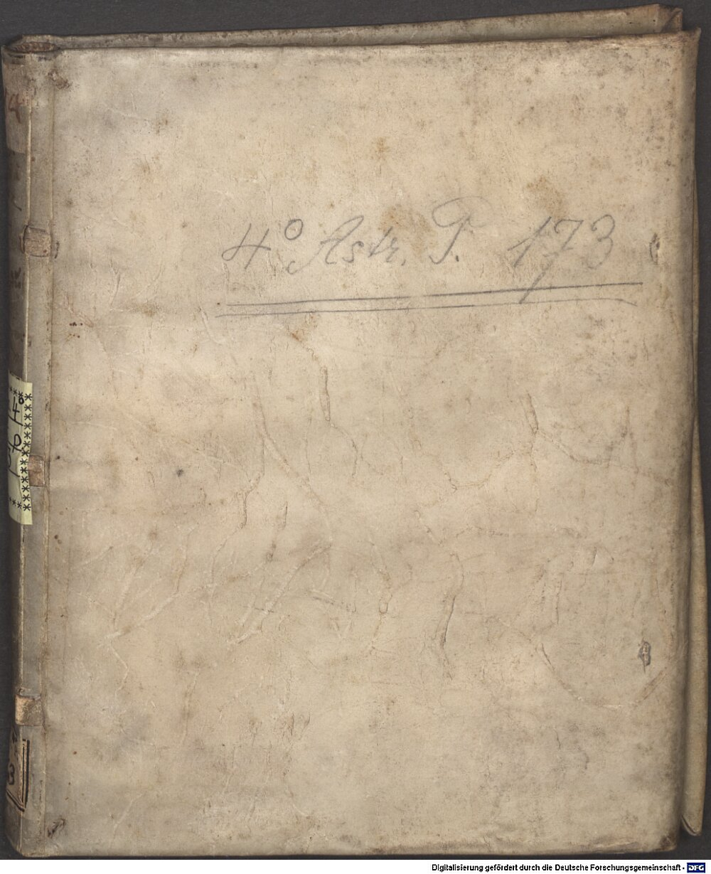 Hájek z Hájku, Tadeáš: Dialexis de novae et prius incognitae stellae inusitatae magnitudinis & splendidissimi luminis apparitione & de eiusdem stellae vero loco constituendo Francofurti ad Moenum 1574 (Res/4 Astr.p. 173)