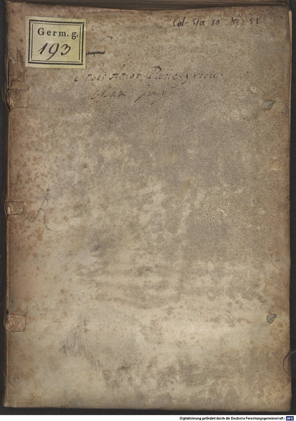 Herold, Johannes: Basilii Joh. Heroldi Orbis amor sive Panegyricus Maximiliano D. Imp. Ferdinandi P. J. Aug. T. Caesari dicatus Basileae 1563 (Germ.g. 193)