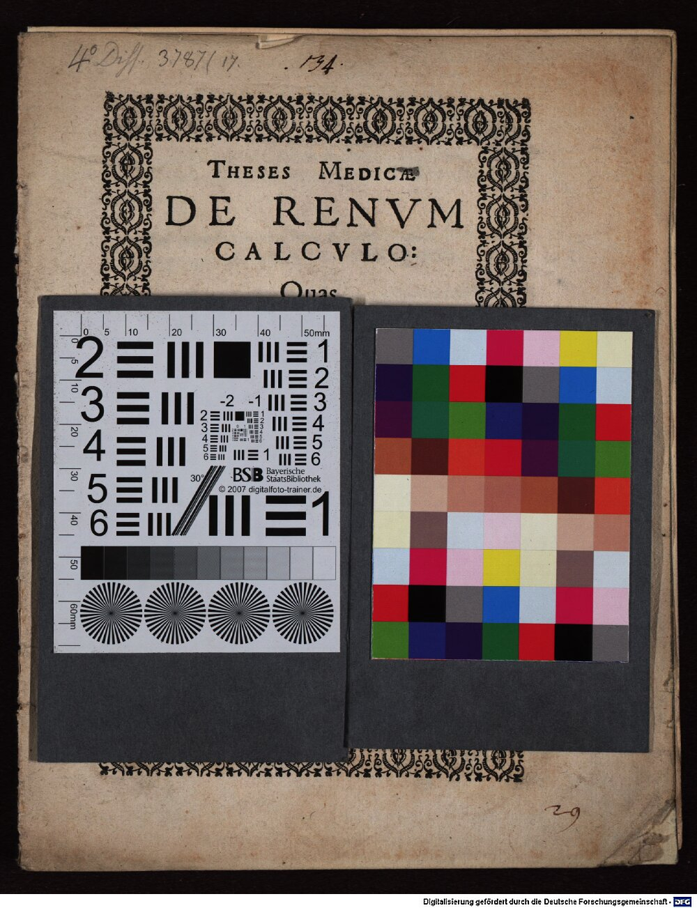 Grabisgad, Matthaeus: Theses med. de renum calculo Basileae 1586 (4 Diss. 3787,17)