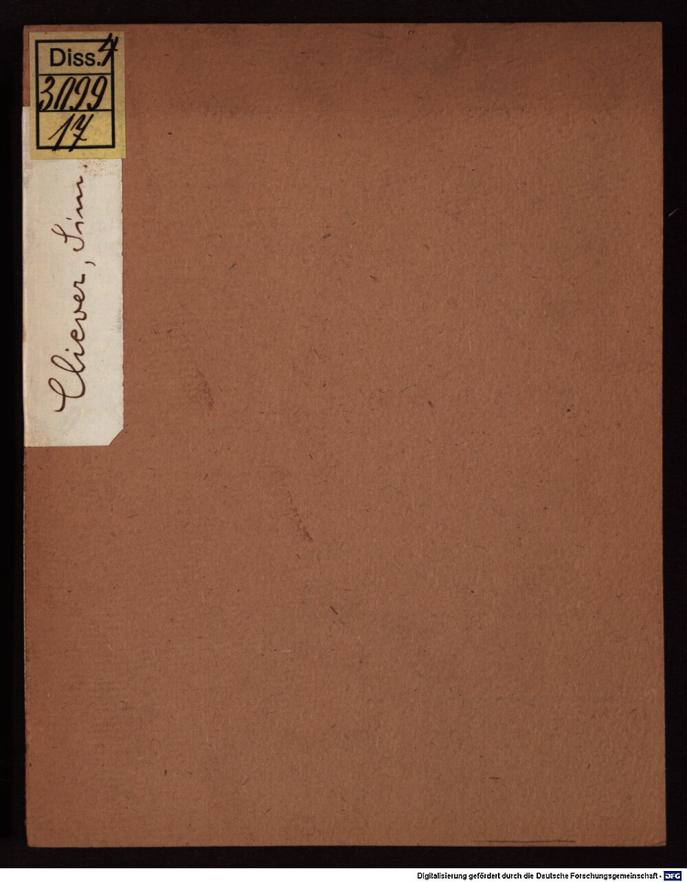 Cliever, Simon: Conclusiones de iure emphyteutico Basileae 1584 (4 Diss. 3099,17)