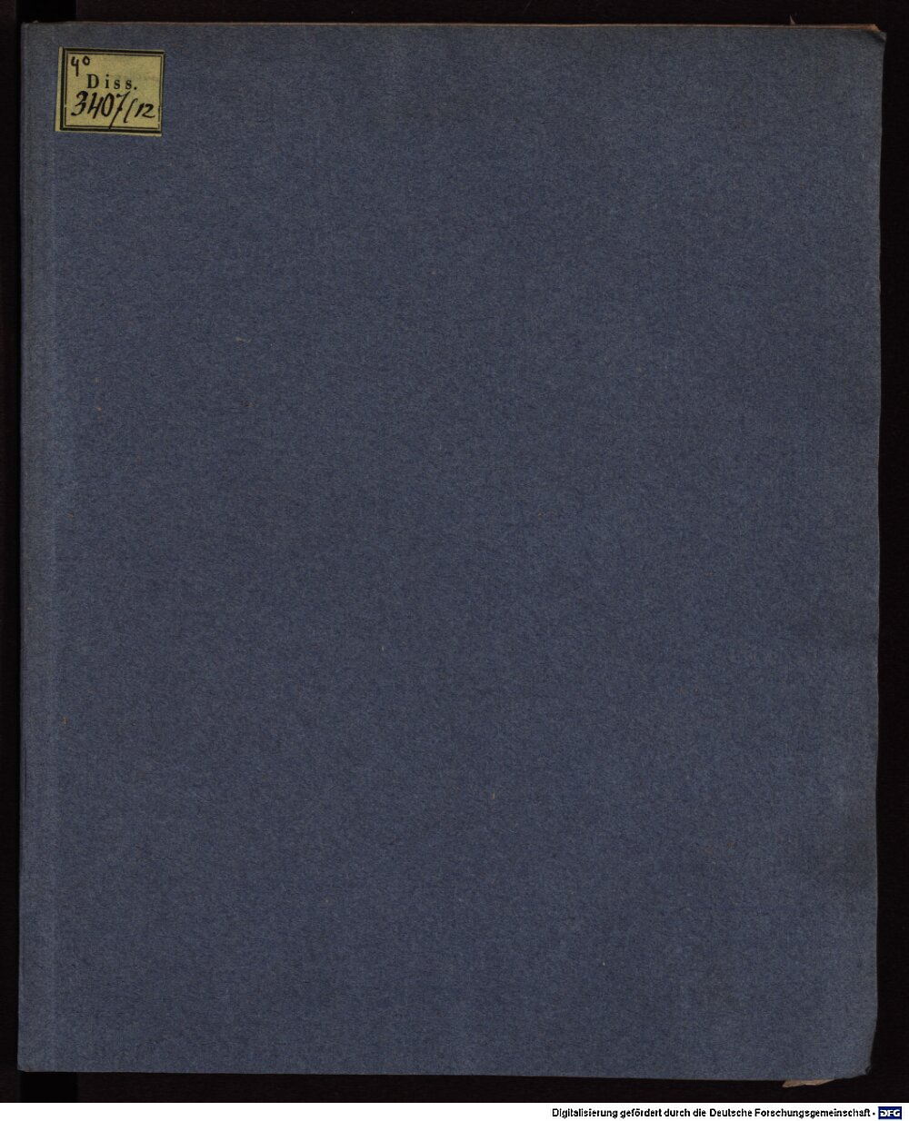 Mögling, Daniel: Disputatio de signis crisium Tubinga 1592 (4 Diss. 3407,12)
