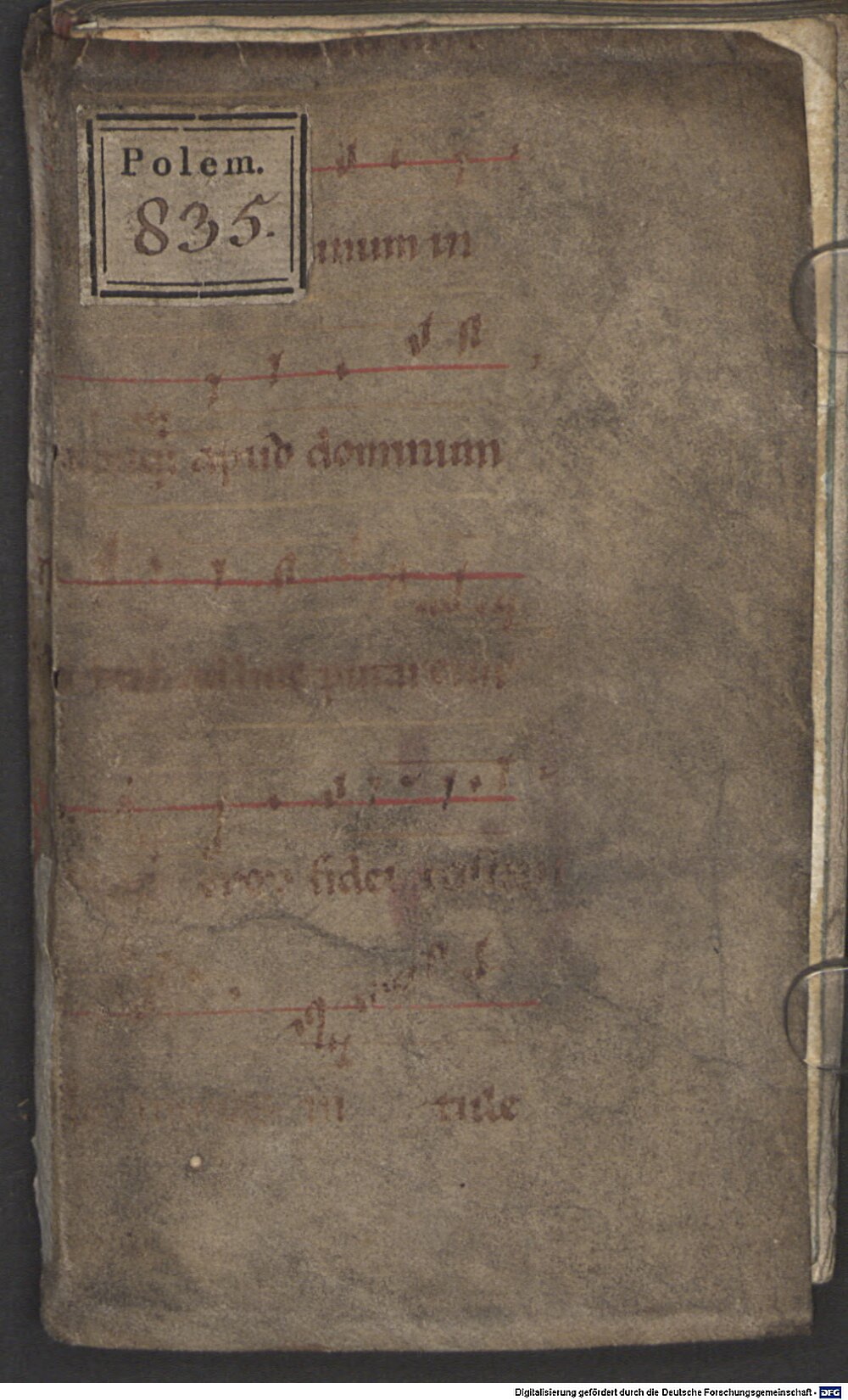 Eder, Georg: Symbolum der Evangelischen Predicanten Prag 1585 (Polem. 835)