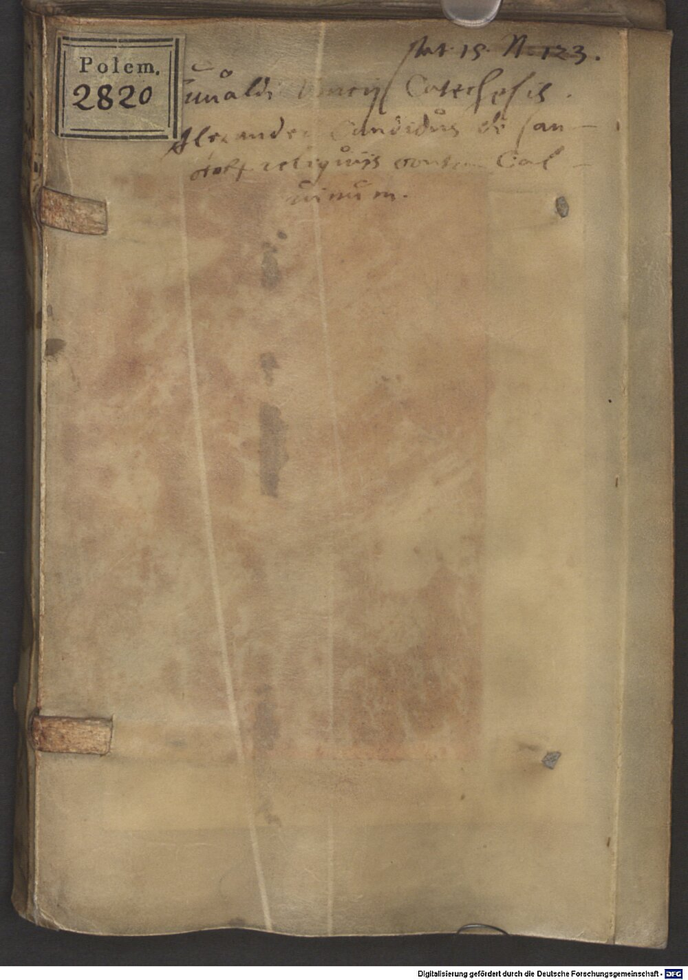 Vincius, Ewald: Primordia christianae religionis Colonia 1553 (Polem. 2820)