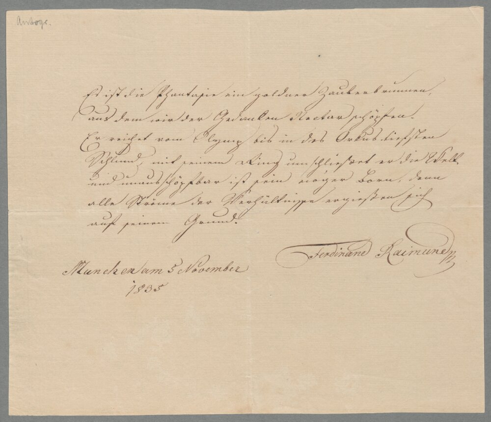 Ferdinand Raimund 1790-1836
