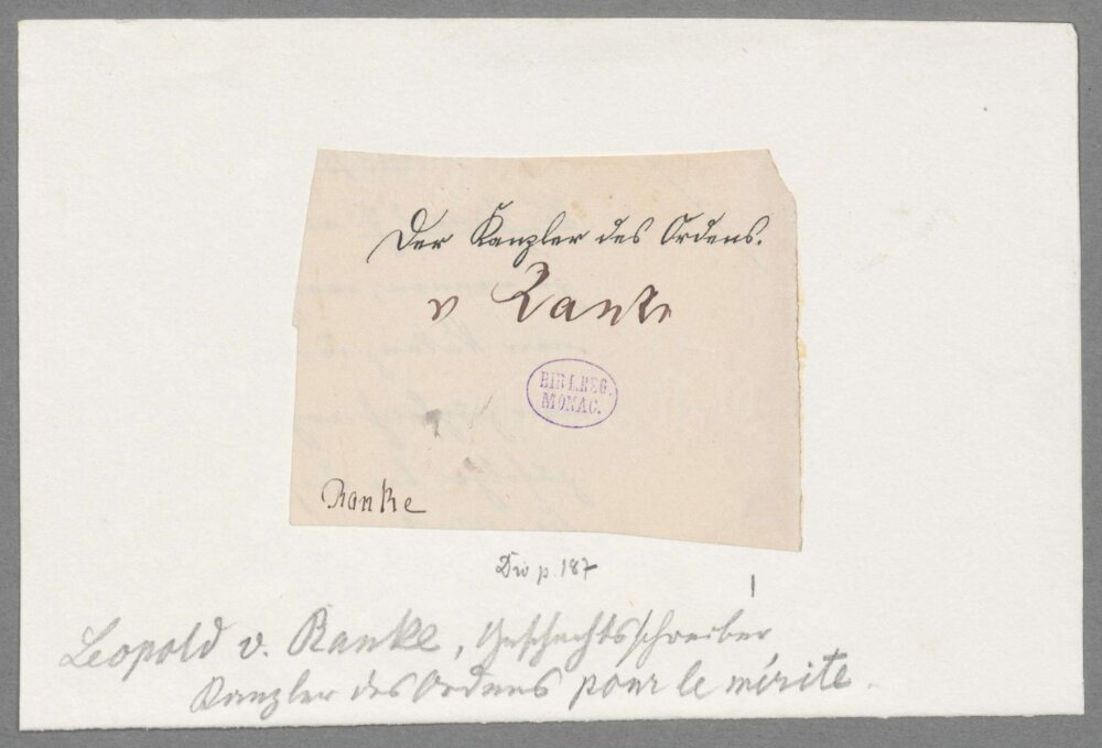 Leopold von Ranke 1795-1886