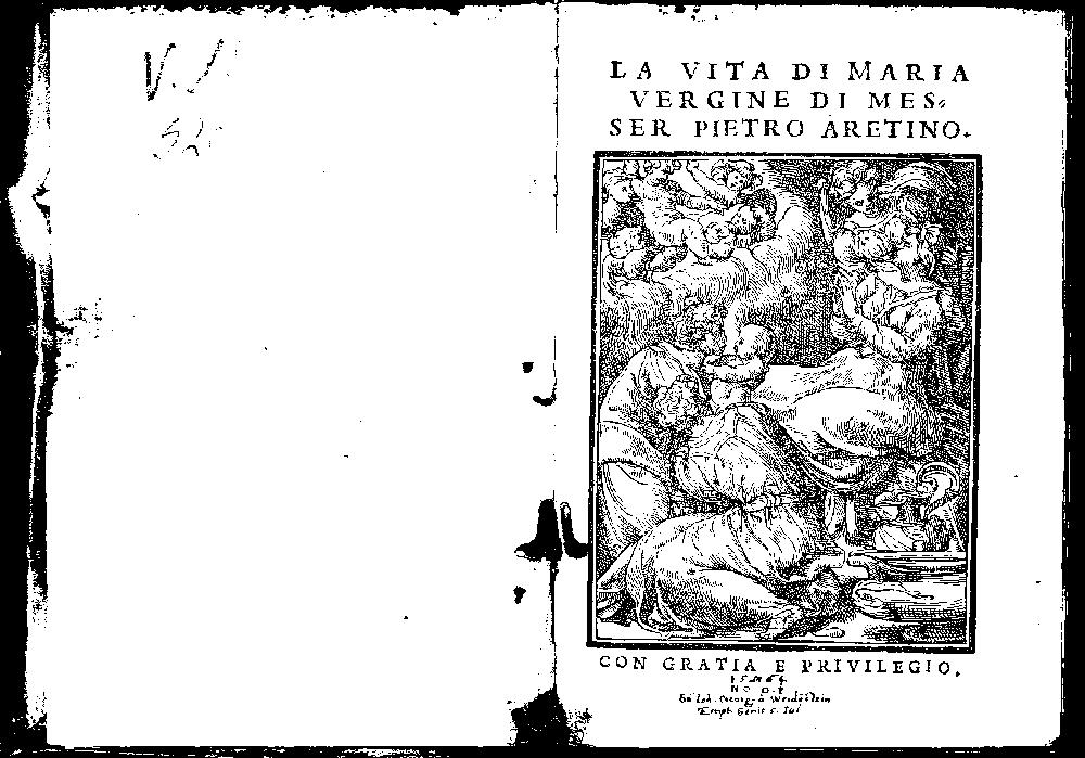 Aretino, Pietro: I Sette Salmi De La Penitentia Di David Venetia 1539 (V.ss. 520)