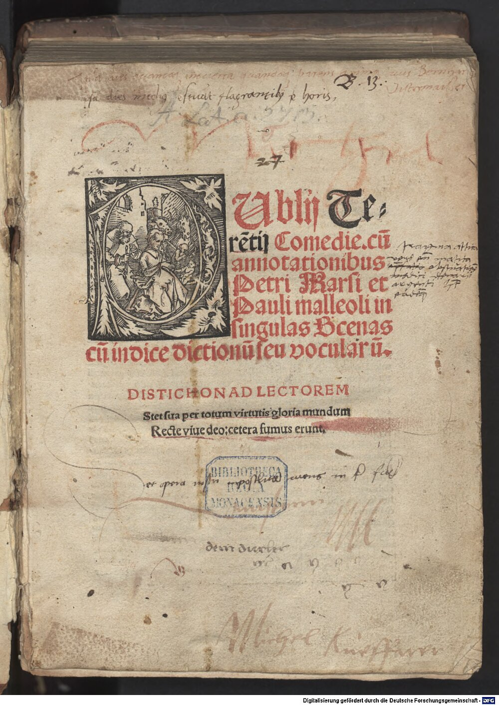 Terentius Afer, Publius: Comedie Argentoratum 1511 (4 A.lat.a. 596)
