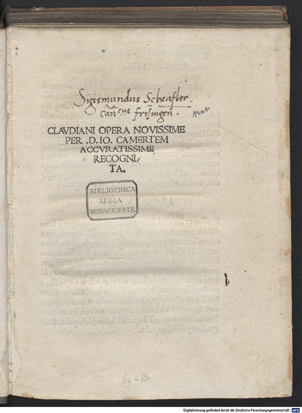 Claudianus, Claudius: Opera Vienna 1510 (4 A.lat.a. 65)