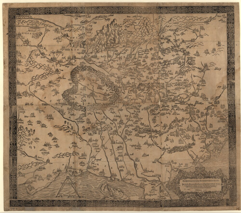 : Beschreibung des weith Berümpten Deudtschlandt Nürnberg 1569 (Mapp. VIII,1)
