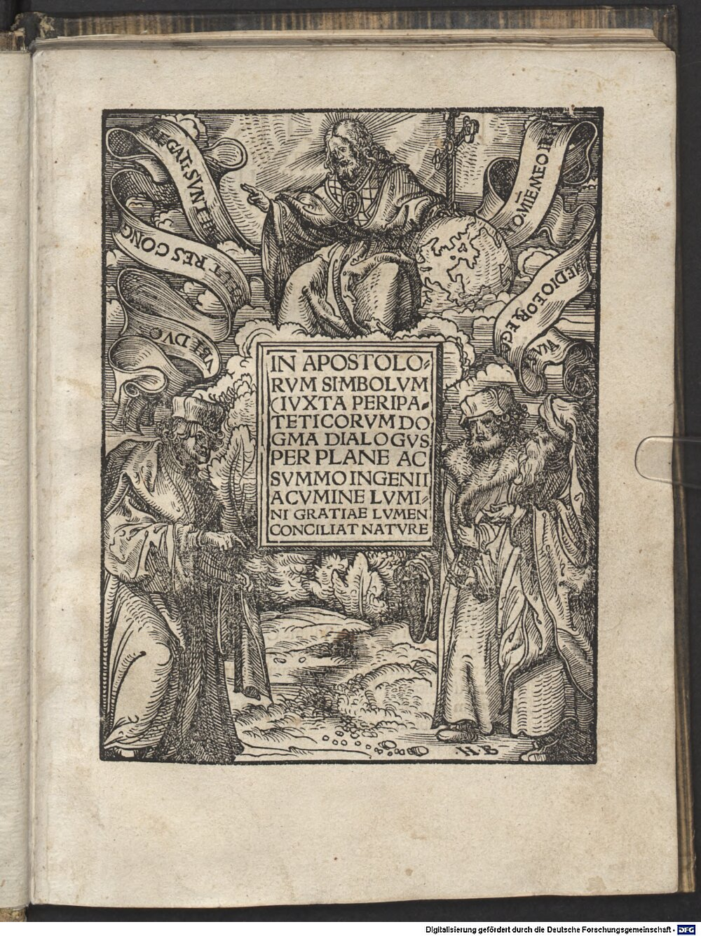 Ricius, Paulus: In Apostolorvm Simbolvm Ivxta Peripateticorvm Dogma Dialogvs Perplane Ac Svmmo Ingenii Acvmine Lvmini Gratiae Lvmen Conciliat Natvre Augustae Vindelicae 1514 (4 Asc. 250)