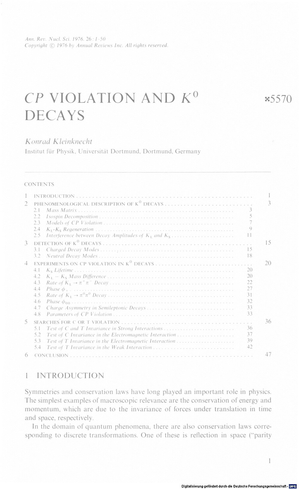 CP violation and Ko decays