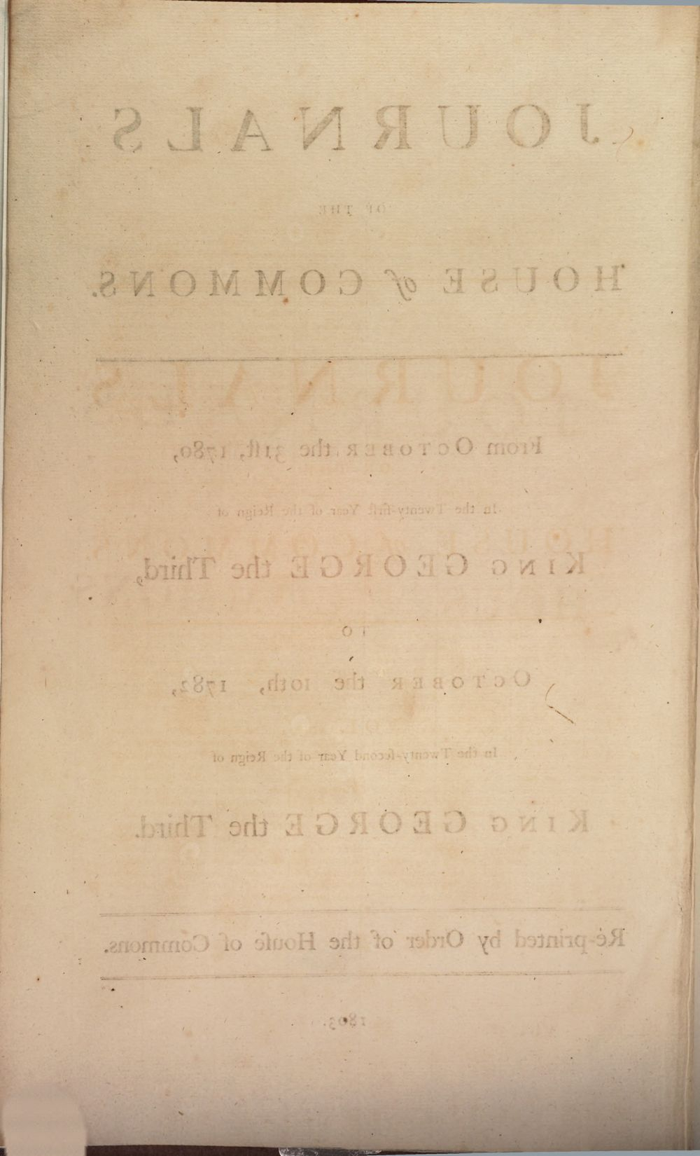 Journals of the House of Commons (1803) - Bavarian State library