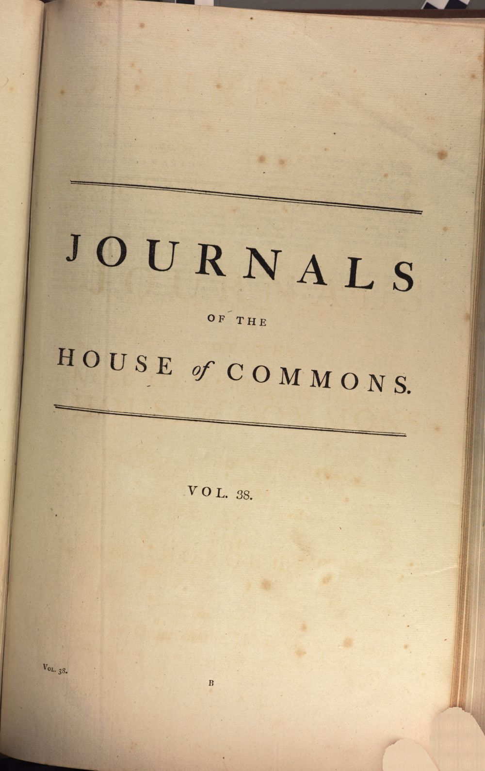 Journals of the House of Commons (1803) - Bavarian State library