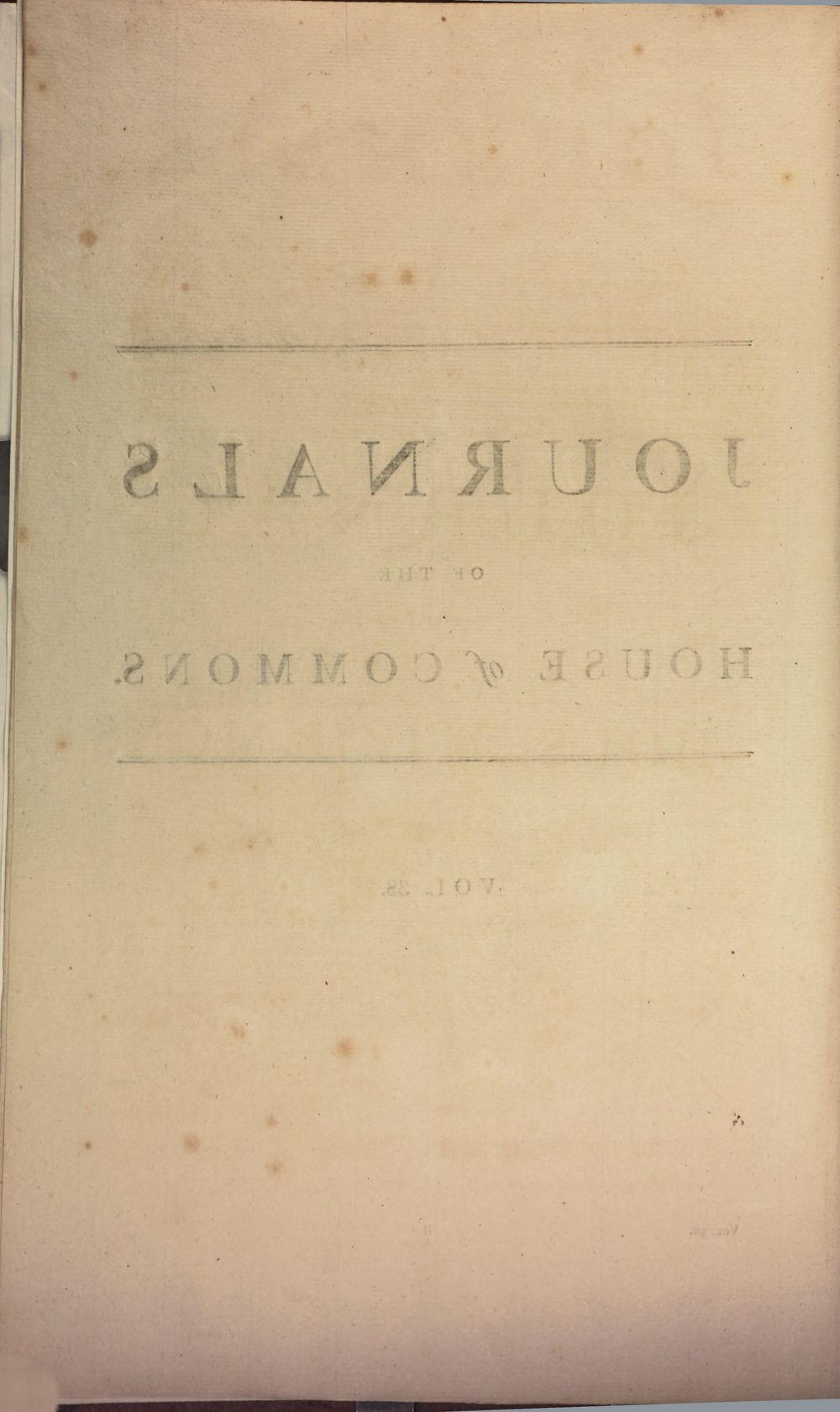 Journals of the House of Commons (1803) - Bavarian State library