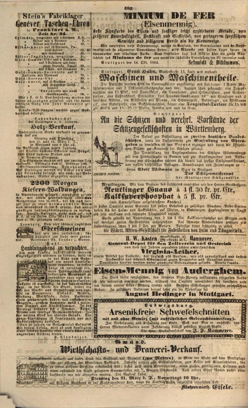 Schwabischer Merkur 1865 Bayerische Staatsbibliothek