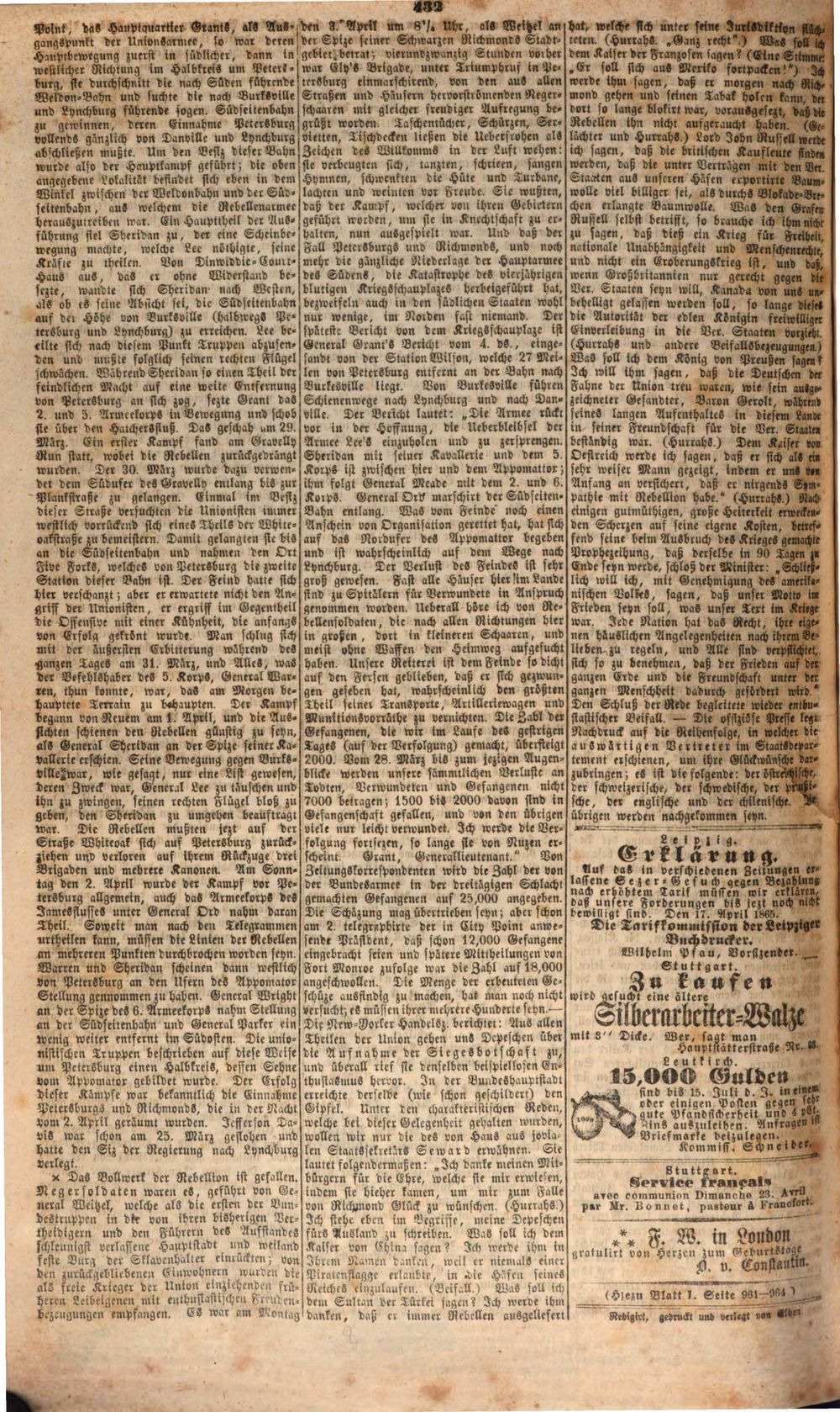 Schwabischer Merkur 1865 Bayerische Staatsbibliothek