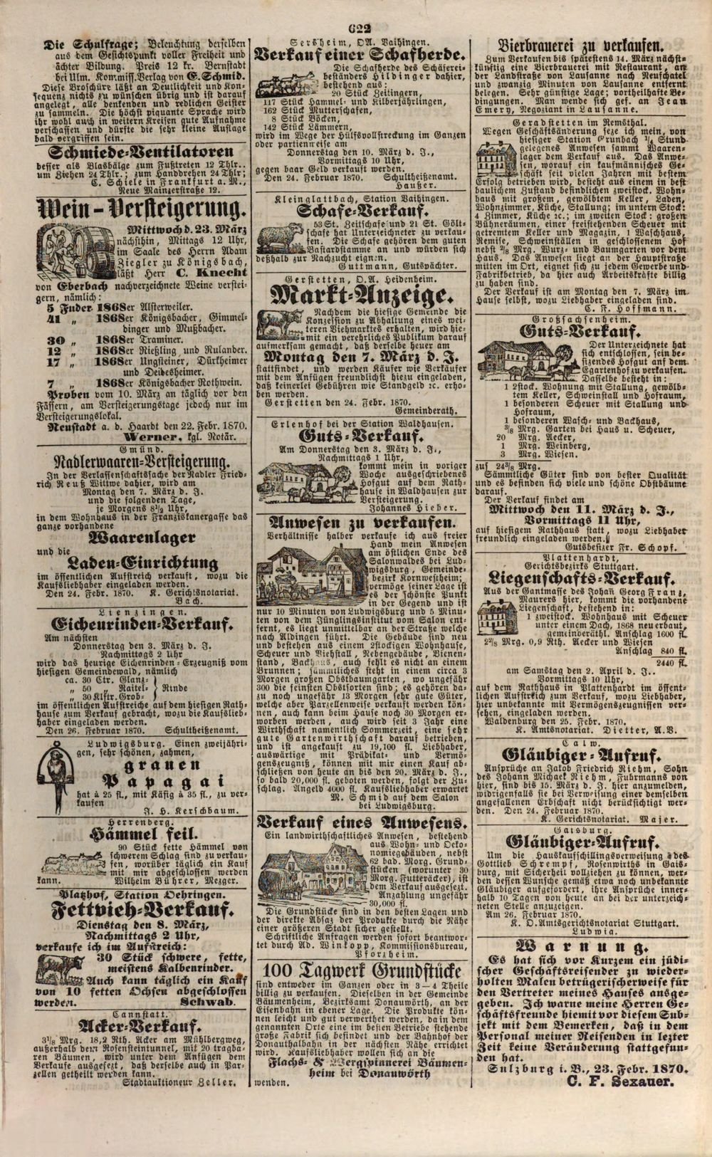 Schwabischer Merkur 1870 Bayerische Staatsbibliothek