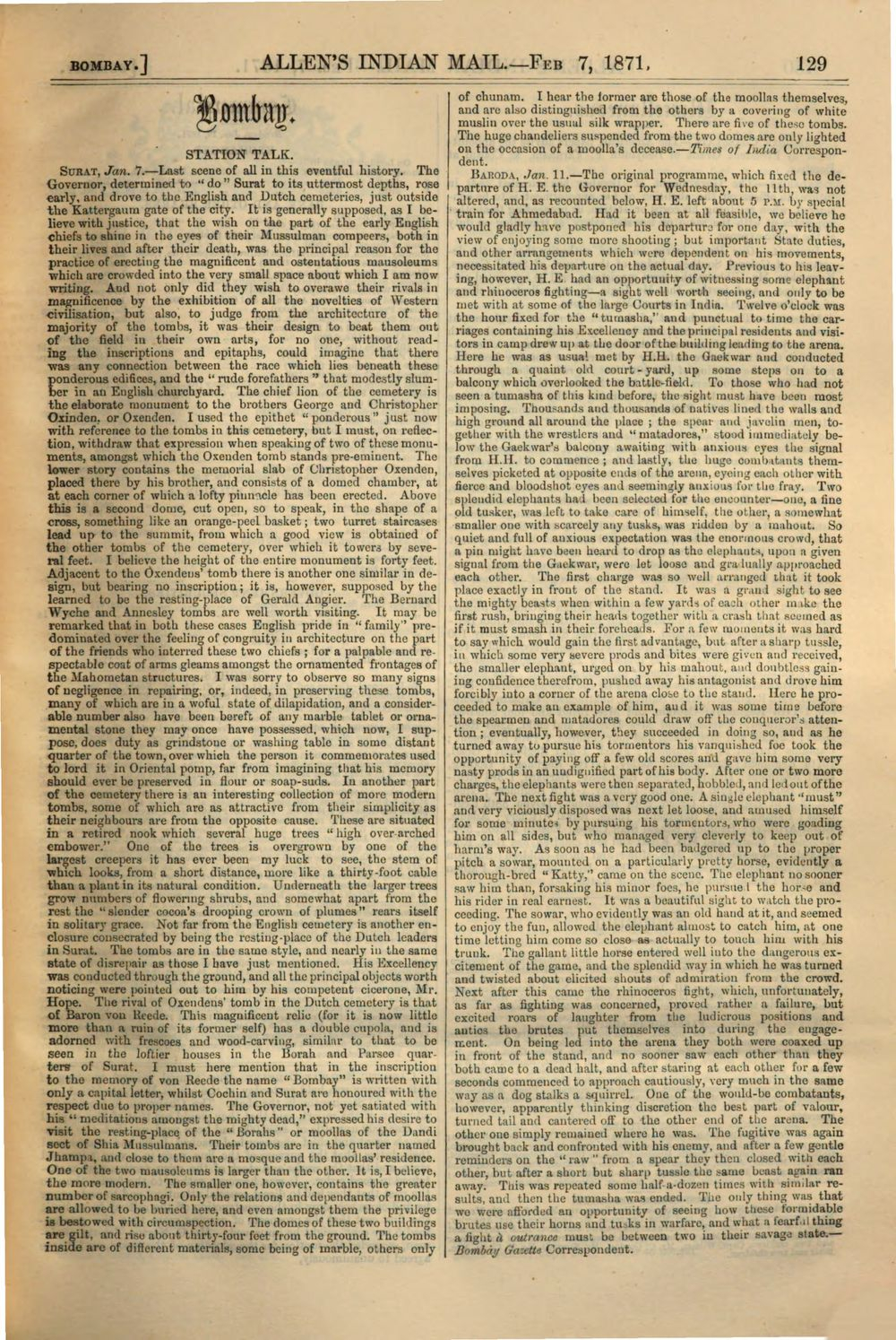 Allen's Indian mail and register of intelligence for British and foreign  India (1871) - Bayerische Staatsbibliothek