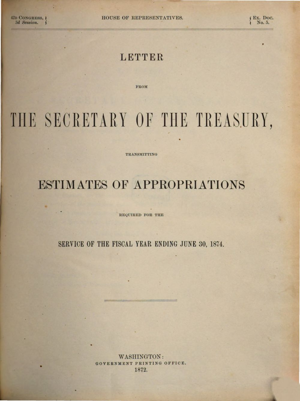 House documents (1873) - Bayerische Staatsbibliothek
