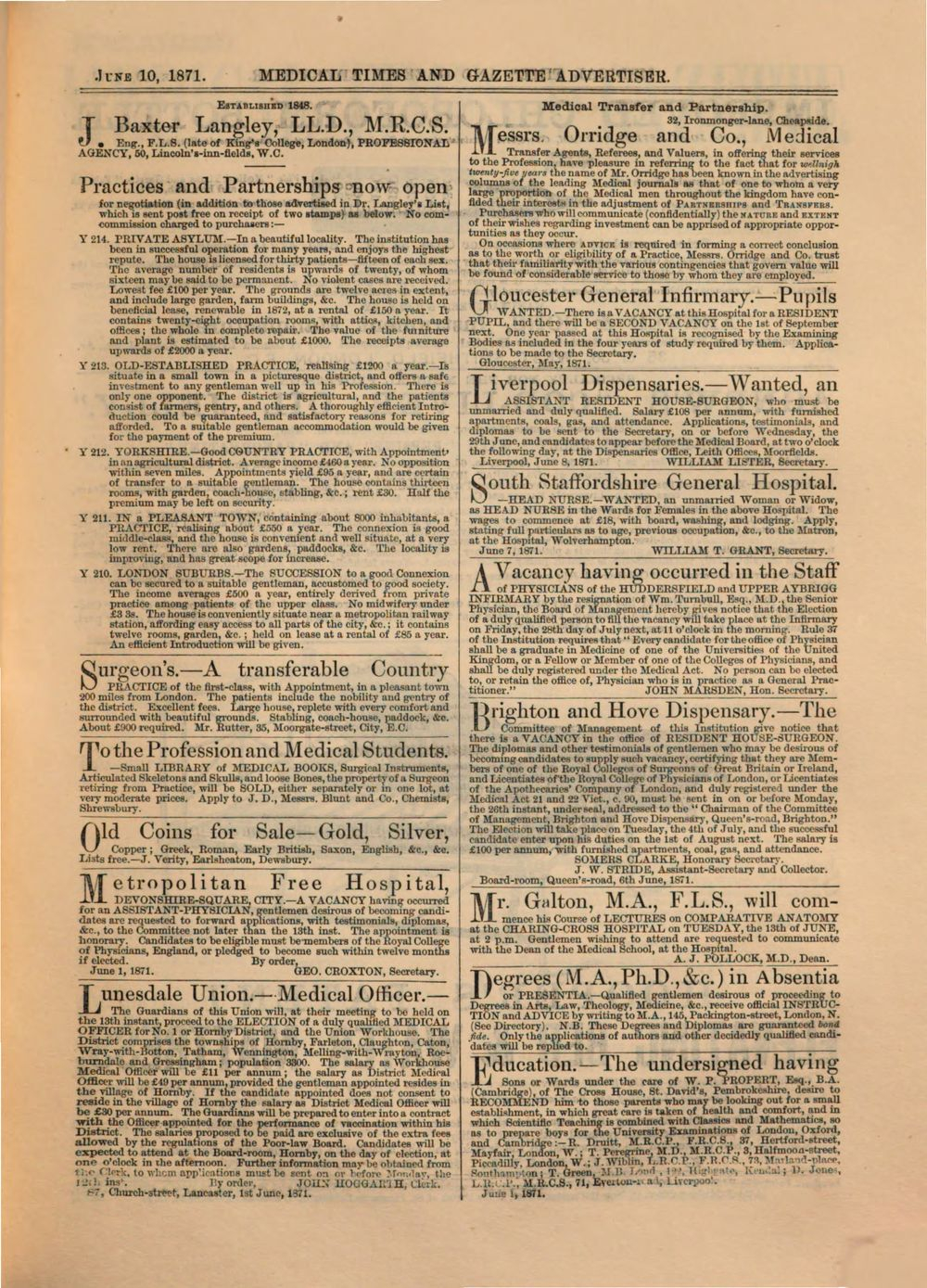 Theœ Medical times and gazette (1871) - Bavarian State library